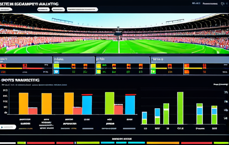 **
"A sleek, modern CRM system dashboard displaying sports marketing analytics, highlighting key metrics like fan engagement, sponsorship ROI, and ticket sales. The background features a blurred stadium atmosphere, with graphs and charts overlaying the scene, illustrating data-driven decision-making in sports marketing."
**