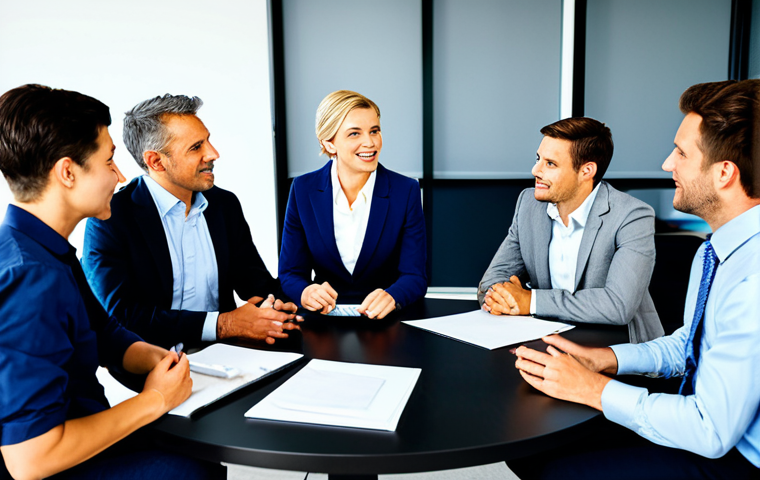 스포츠마케팅 리더십 개발 방법 - Emotional Intelligence & Communication**

"A diverse group of marketing professionals engaged in a p...