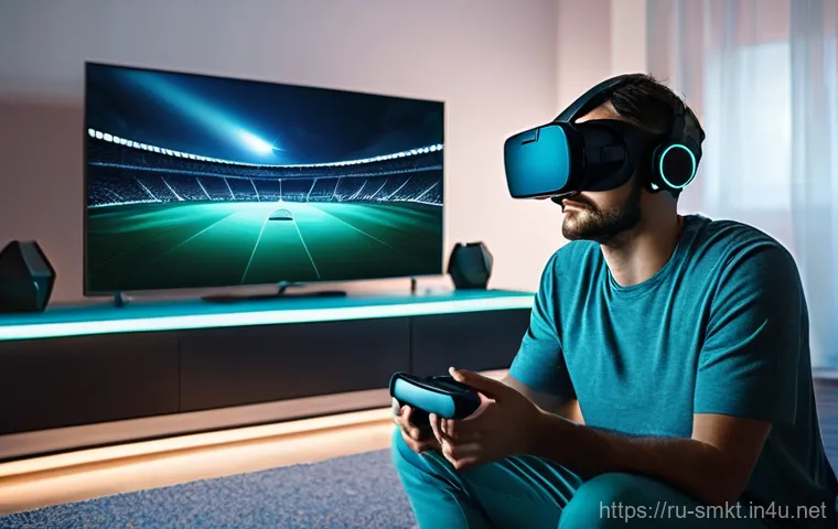 스포츠마케팅과 디지털 마케팅 협력 사례 - **Prompt 1: Dynamic Fan Engagement at a Russian Football Match**
    "A vibrant scene inside a moder...