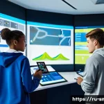 스포츠마케팅 관련 대학원 선택 팁 - **Prompt:** A vibrant and dynamic illustration of a young, diverse group of university students (lat...