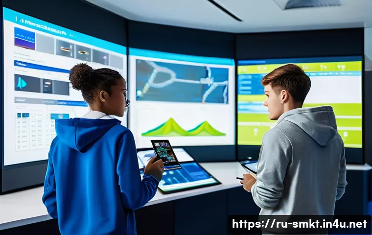 스포츠마케팅 관련 대학원 선택 팁 - **Prompt:** A vibrant and dynamic illustration of a young, diverse group of university students (lat...