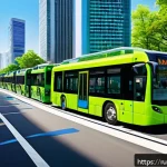 스포츠 이벤트의 경제적 및 사회적 영향 분석 - A vibrant urban scene depicting a modern city after hosting a major international sports event, feat...